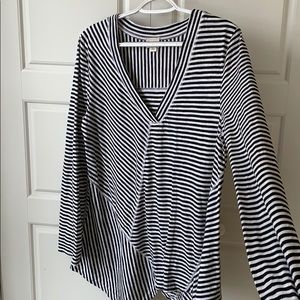 Anthropologie handkerchief hem top